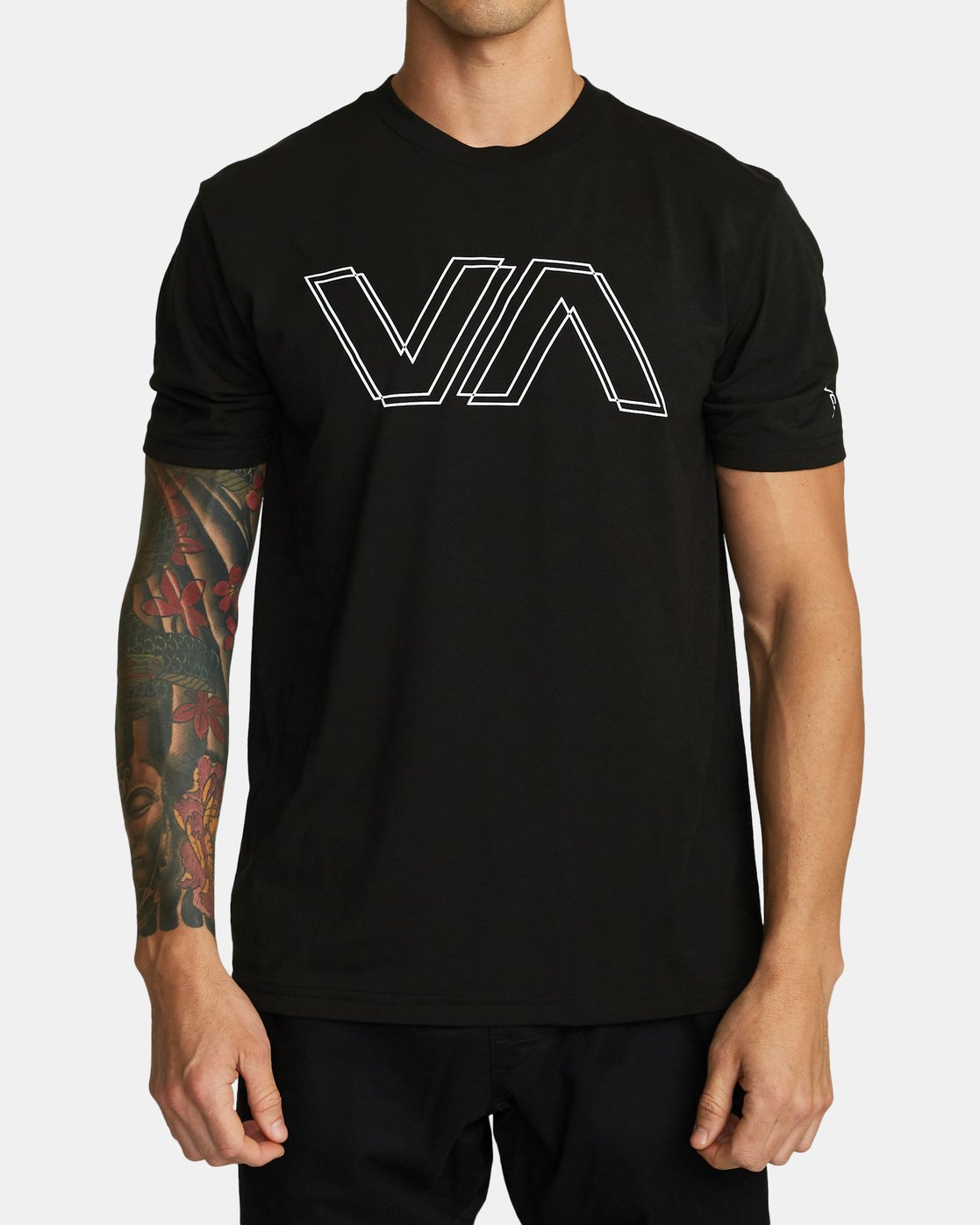 [루카] 남성 반팔 티셔츠 BLK (VA21ST531)