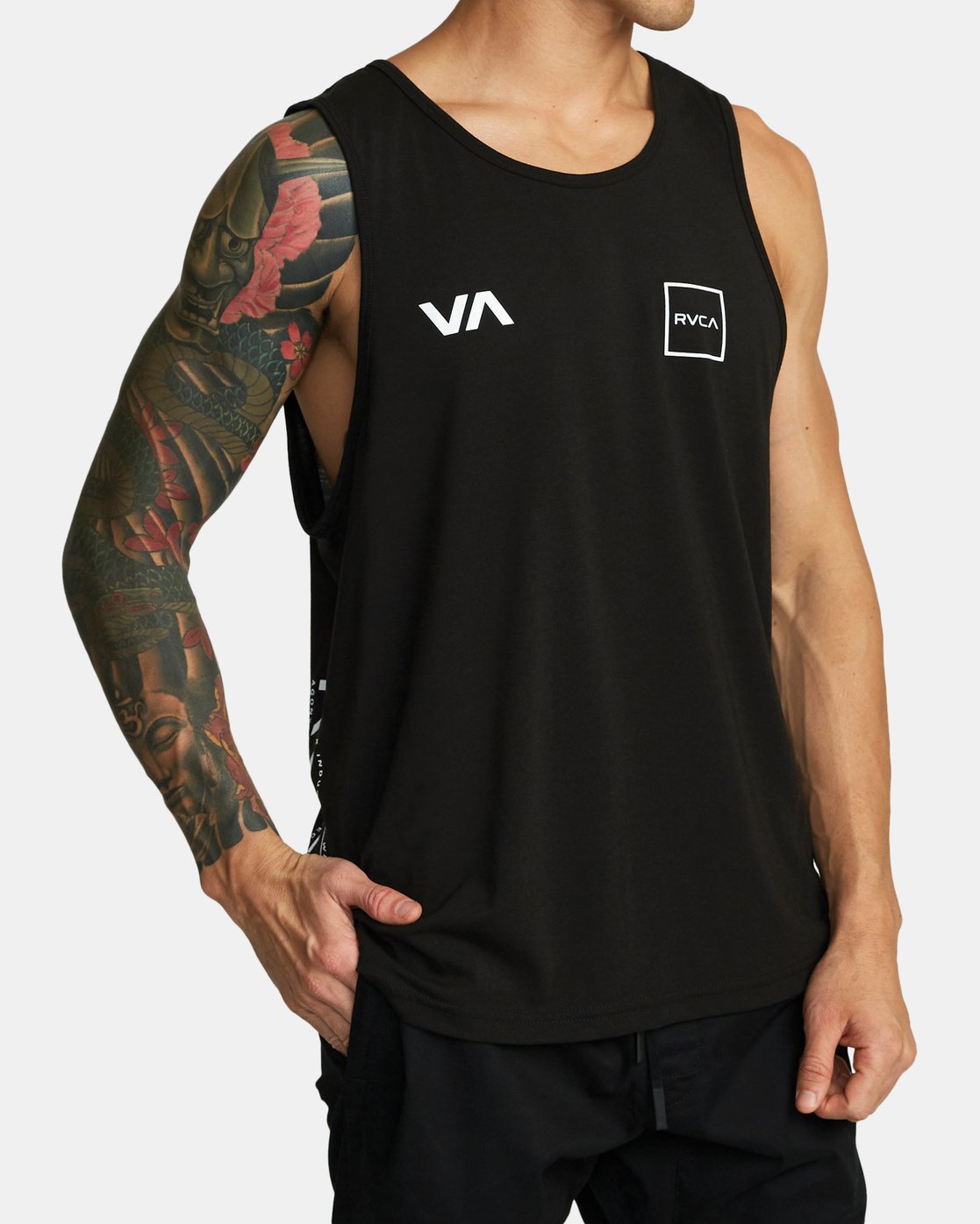 [루카] 남성 나시 민소매 티셔츠 BLK (VA21SL509)